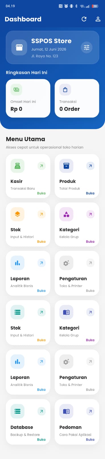 Mockup aplikasi SSPOS